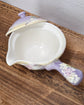 Yuzuriha Flower teapot 300ml 花かざり 平急须 (Gift Box)