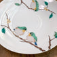 Kutani ware Green Bird M Plate 18.5cm