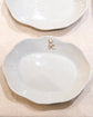 Japan Artist 田部桃子 Scalloped Edge Oval Plate 18.5cm