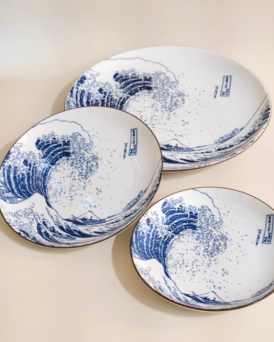 Japan L/M/S Round Plate - Kanagawa