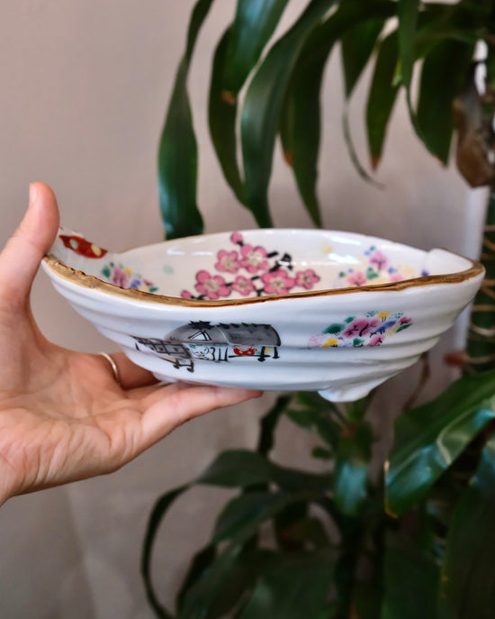 Yudachi Gama 犬遊び Deep Bowl(Gift Box)