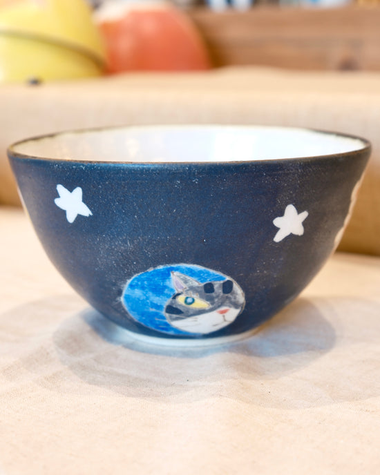 Japan Artist 外山亜基雄 Animal Ramen Bowl 16.5cm