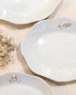 Japan Artist 田部桃子 Scalloped Edge Oval Plate 18.5cm