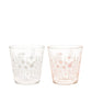 Toyo-sasaki 340ml Flower Glass Cup Set (Gift Box)