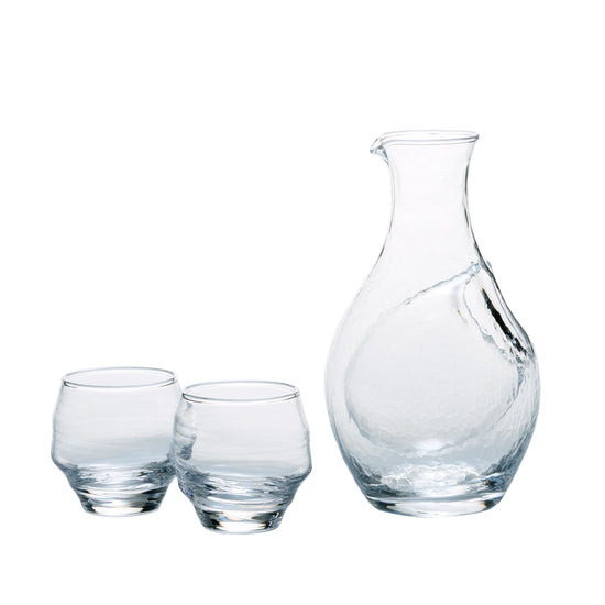 Toyo-sasaki Clear Sake Set(Wooden Box)