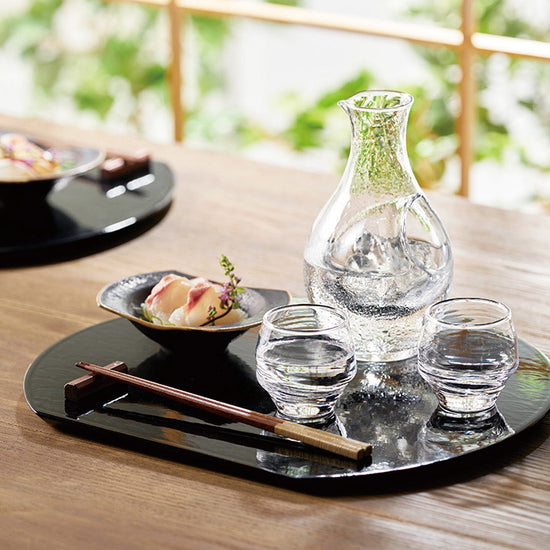 Toyo-sasaki Clear Sake Set(Wooden Box)