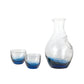 Toyo-sasaki Blue Sake Set(Wooden Box)