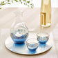 Toyo-sasaki Blue Sake Set(Wooden Box)