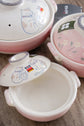 Banko ware Pink Kitty 0.9L/2.3L/3.4L Donabe (Gift Box)