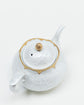 Arita Ware White Gold Peony Teapot Set (Gift Box)