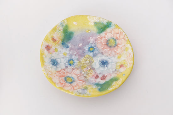 Artist 野村晃子 14.5 Yellow Cake Plate