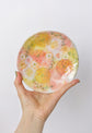 Artist 野村晃子 14.5 Pink Yellow Cake Plate