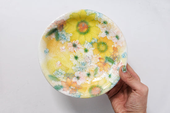 Artist 野村晃子 16 cm Green Plate