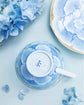 Arita ware Peony Blue/Pink Gold Coffee cup set(Gift Box)
