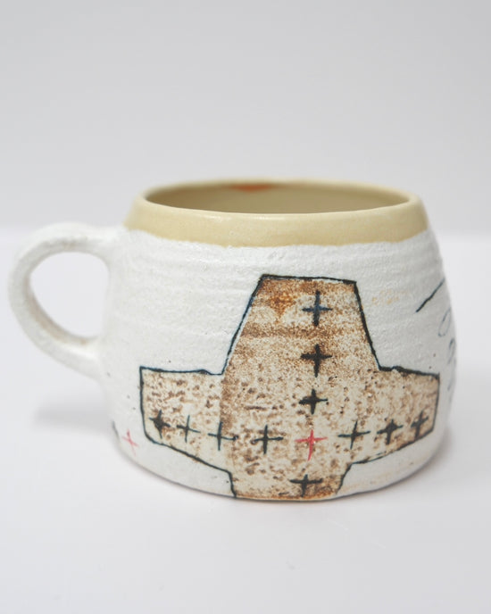 Artist Hapun Pottery 300ml Mug(Geometry)