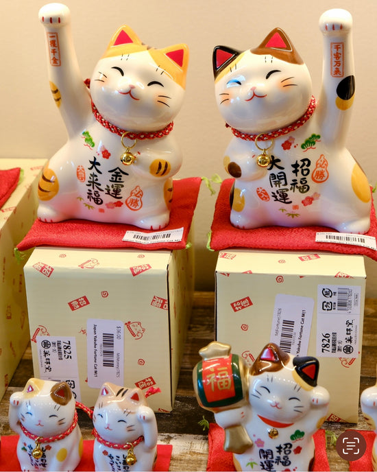 Japan Yakuho Fortune Cat M(16cm)/S(8cm)(Gift Box)