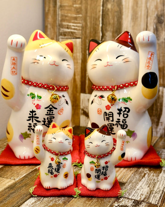 Japan Yakuho Fortune Cat M(19cm)/S(8cm)(Gift Box)