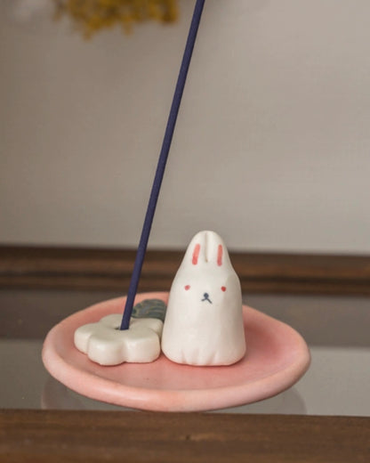 Seto ware Incense Holder(Gift Box)Kitty/Bunny/Owl