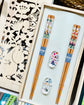 Japan Moomin Pair Chopsticks&Rest Set(Wooden Box)