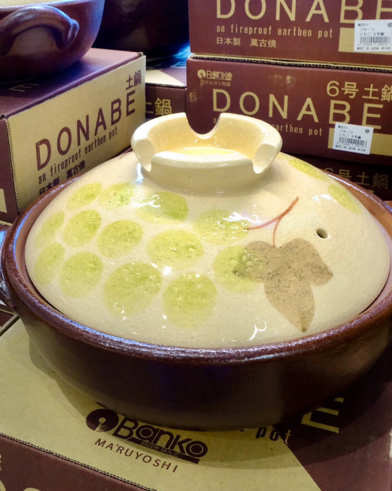 Banko ware Green Grape 2.3L Donabe Pot 8 size(Gift Box)