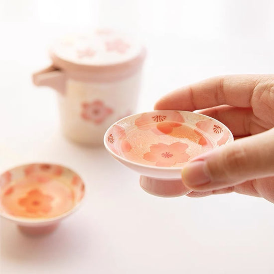 Arita ware Sakura Sake Bottle/Cup(Gift Box)