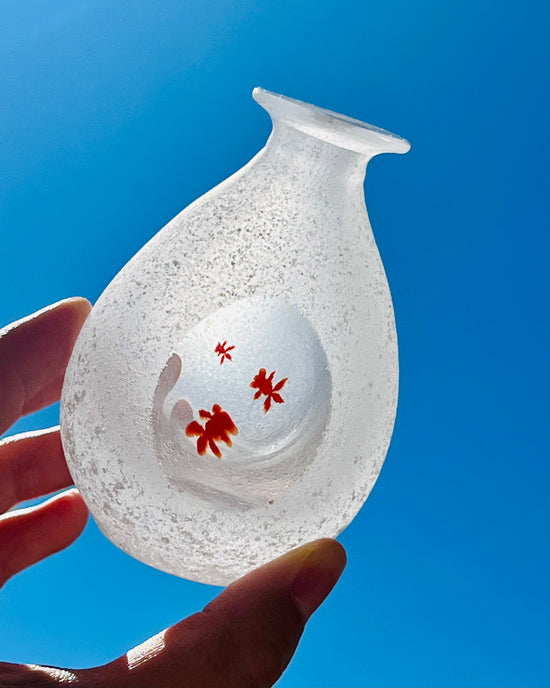 Japan Artist 極楽寺がらす工房 Goldfish Flower Vase（Gift Box）