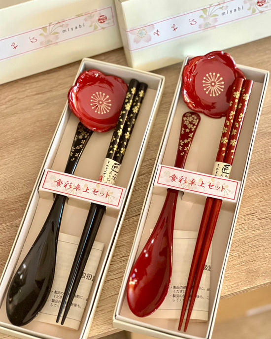 Japan Yamanaka Chopsticks/Spoon 3pcs Gift Set(Gift Box)