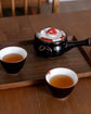 Arita ware Red Camellia Teapot set(Wooden Box)