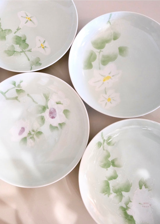 Hasami ware 5pcs Flower Plate 18.5cm(Gift Box)