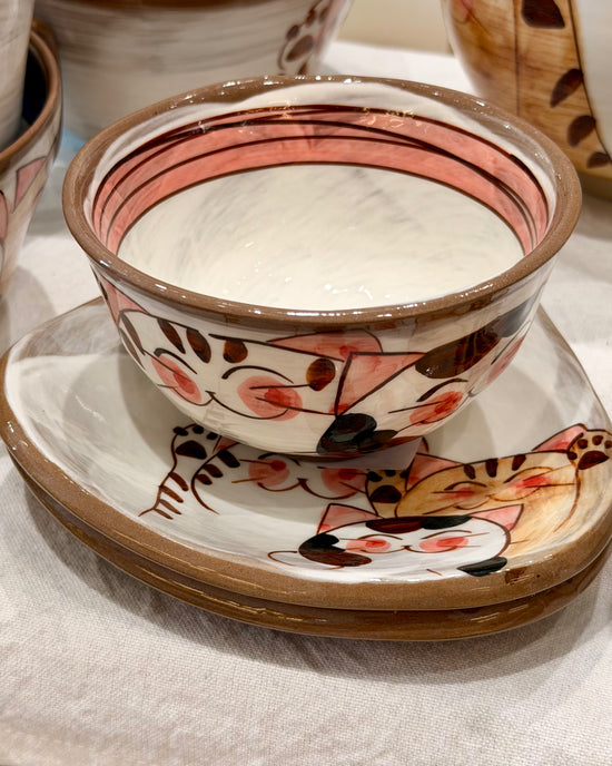 Hasami ware Cutie Kitty Dessert Plate
