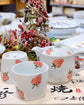 Arita ware Strawberry Teapot Cups Set(Wooden box)