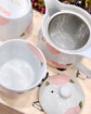 Arita ware Peach Teapot Cups Set(Wooden box)