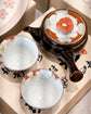 Arita ware Red Camellia Teapot set(Wooden Box)