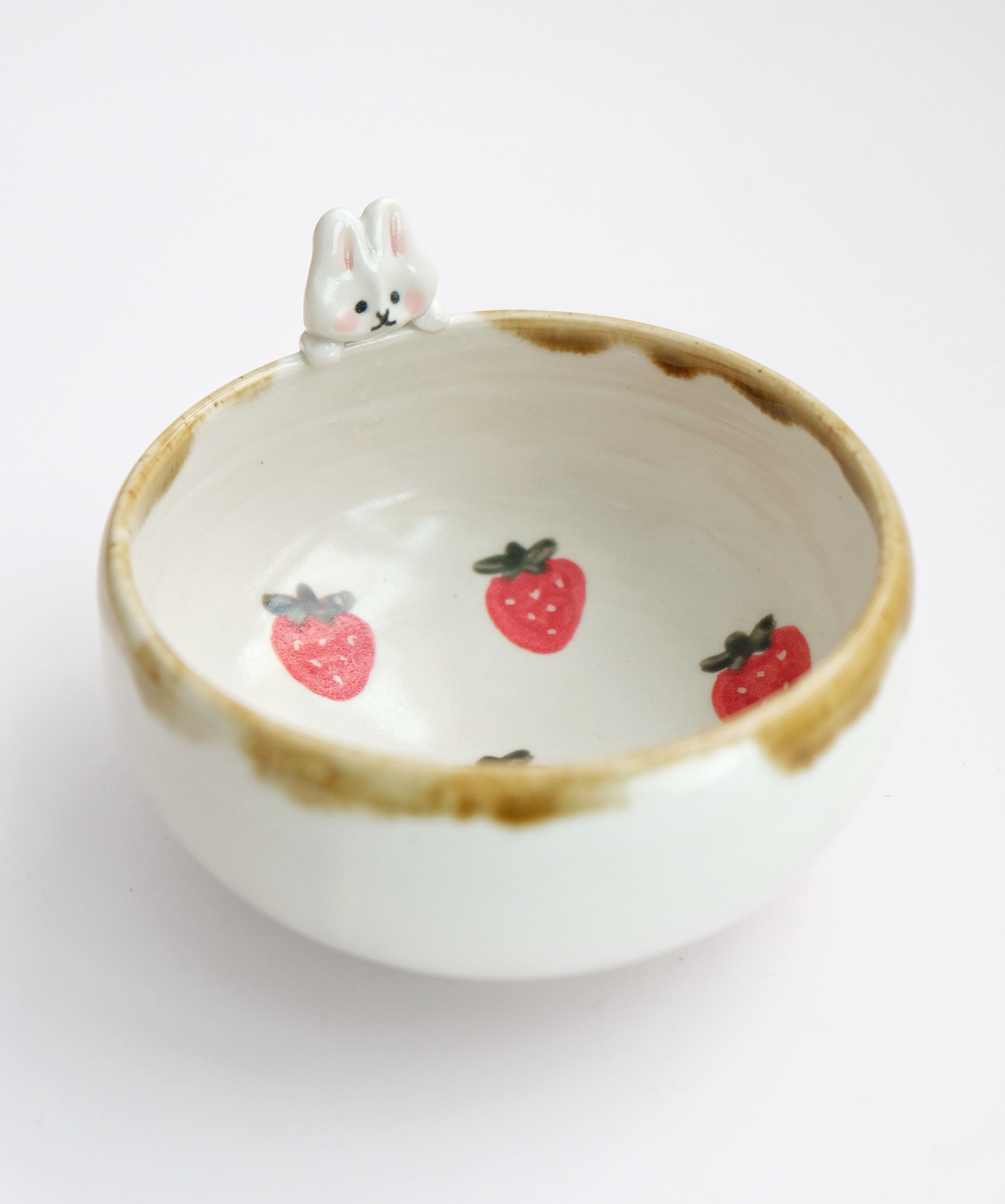 Lucky Rabbit Potteryのサーモンディナープレート