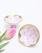 Arita Ware Pink Gold Peony Sake Set