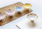 Arita ware 5pcs Peony Tea/Sake Cups(Wooden Box)