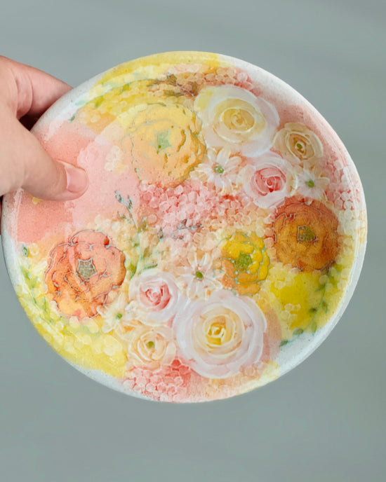 Artist 野村晃子 16.5cm Cake Plate