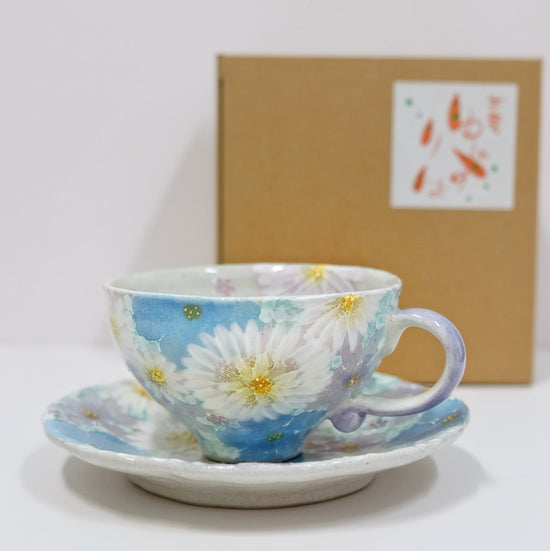 Yuzuriha Coffee cup set 花友禅(Gift box)