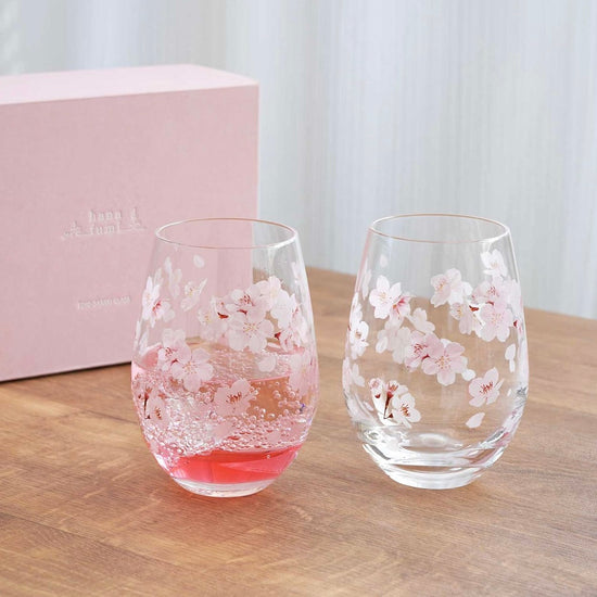 Toyo sasaki Pair Sakura Glass Pair Cup(Gift Box)