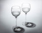 Kagami Crystal ｢帯｣ Pair Wine Glasses(Wooden Box)