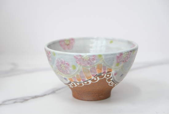 Artist 福田百惠 11cm Rice Bowl Dark Pink