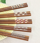 Japan Natural Wood 22.5cm Chopsticks 5 Pairs Set