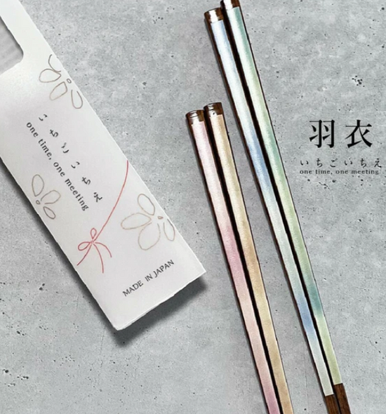 Japan Hagoromo 23cm Blue/Pink Chopsticks