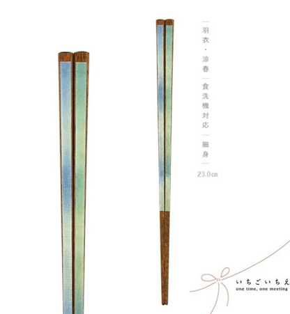 Japan Hagoromo 23cm Blue/Pink Chopsticks