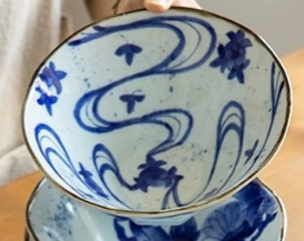 Arita Ware Hand Drawn Ramen Bowl (Gift Box)