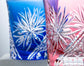 Kagami Crystal ｢江戸菊｣ Pair Whisky Glasses(Wooden Box)