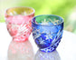 Kagami Crystal ｢星芒｣ Pair Sake Glasses(Wooden Box)