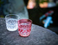 Kagami Crystal ｢結｣ Pair Sake Glasses(Wooden Box)