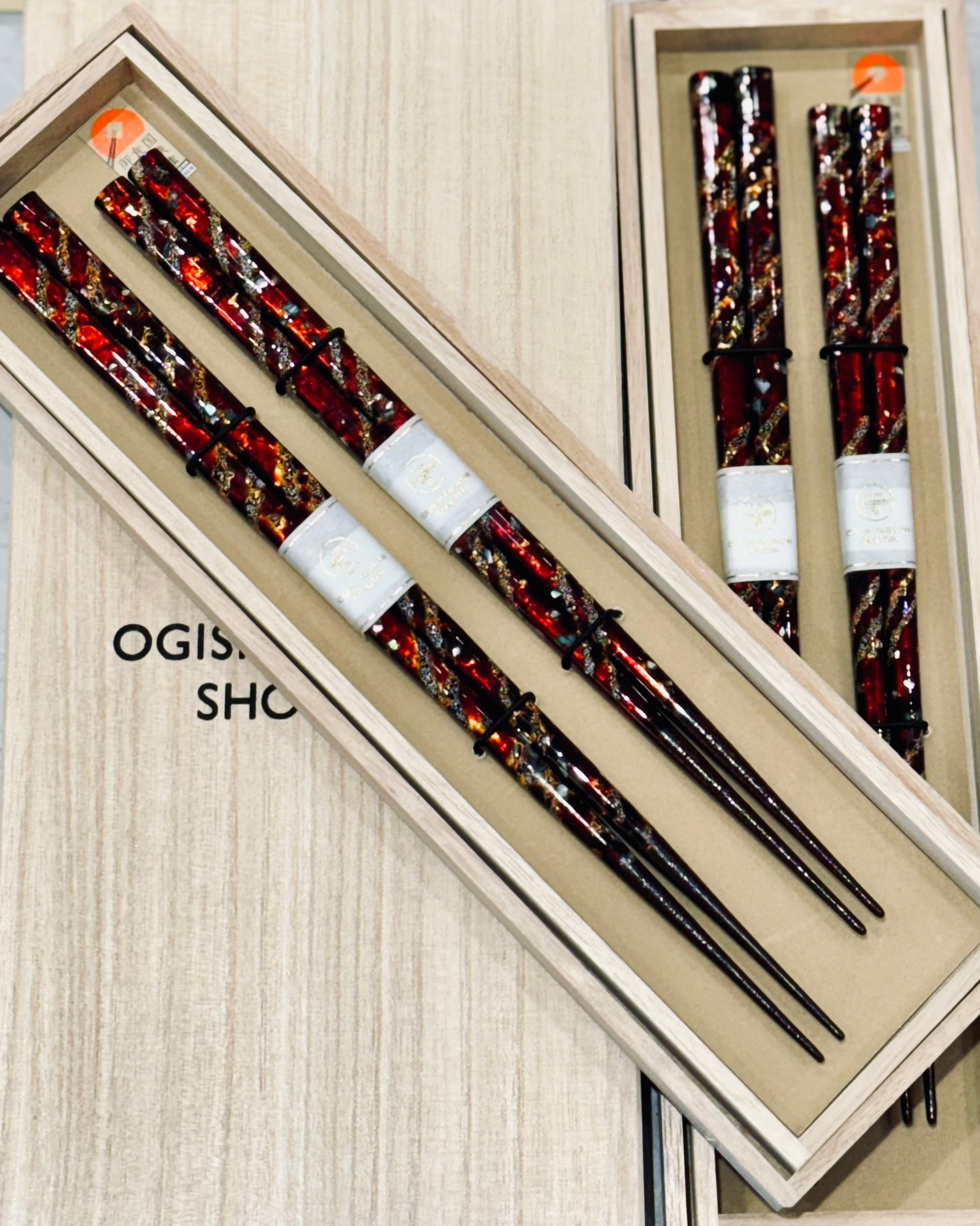 Japan Takumi Red Pair Chopsticks Set(Wooden Box) – Moonwareusa