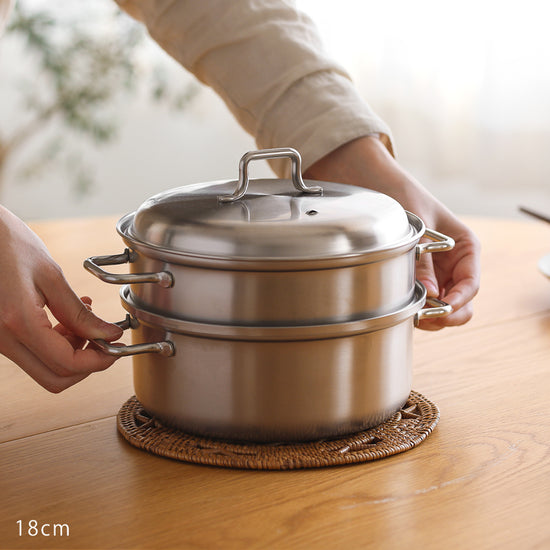 Aizawa 18cm Double Steamer 1.5L(Gift Box)
